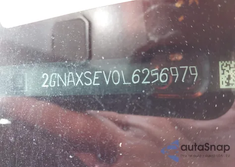 2020 Chevrolet Equinox Awd Ls из США, поврежденный, VIN 2GNAXSEV0L6256979